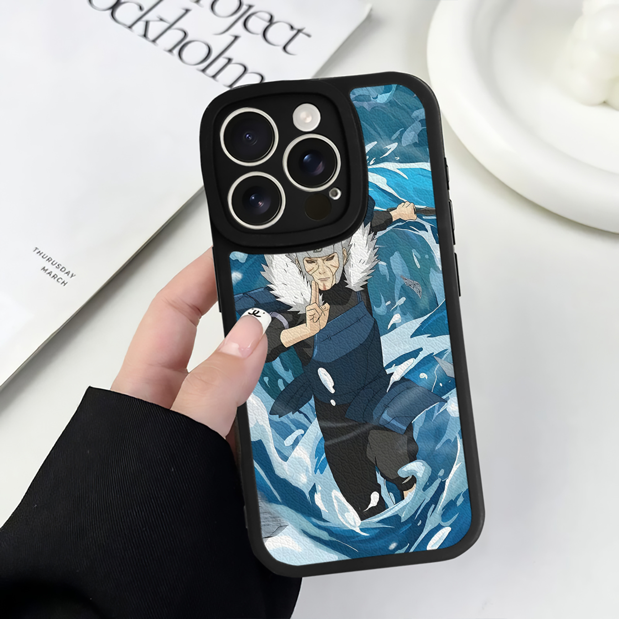 （画像用） NARUTO -ナルト- NARUTO -ナルト- 疾風伝 【iPhone 16シリーズ対応】シリコンスマホケース（レザー調） 材質：シリコン